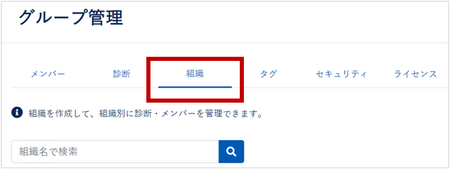 組織・診断の作成・削除をする-016