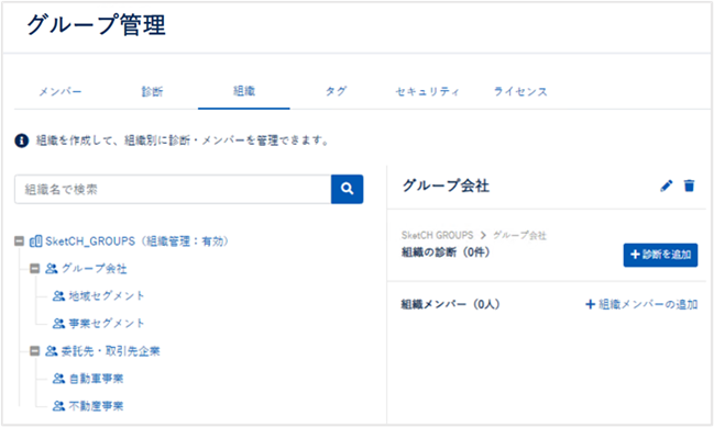 組織・診断の作成・削除をする-018
