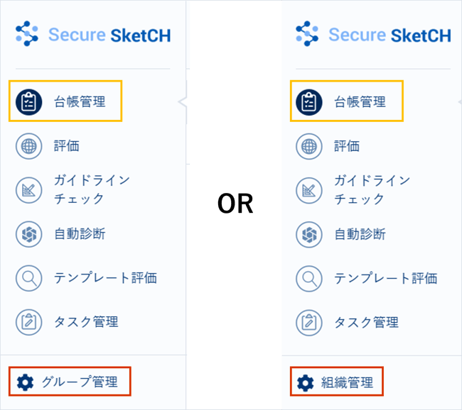 組織・診断を作成・削除する_001